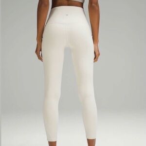 NWT Lululemon Align High Rise Legging Pant with Pockets in 25" in Size 4 in Bone